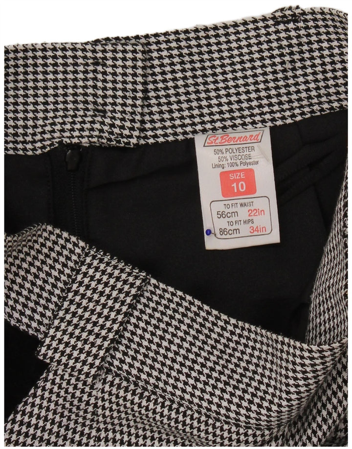 St. Bernard Pencil Nederdel til kvinder UK 10 Small W25 Black Houndstooth