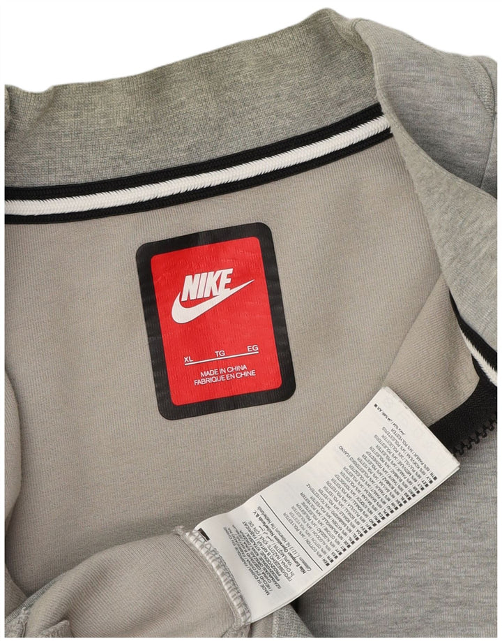 Nike træningsdragt til mænd, topjakke, stor grå flækket bomuld