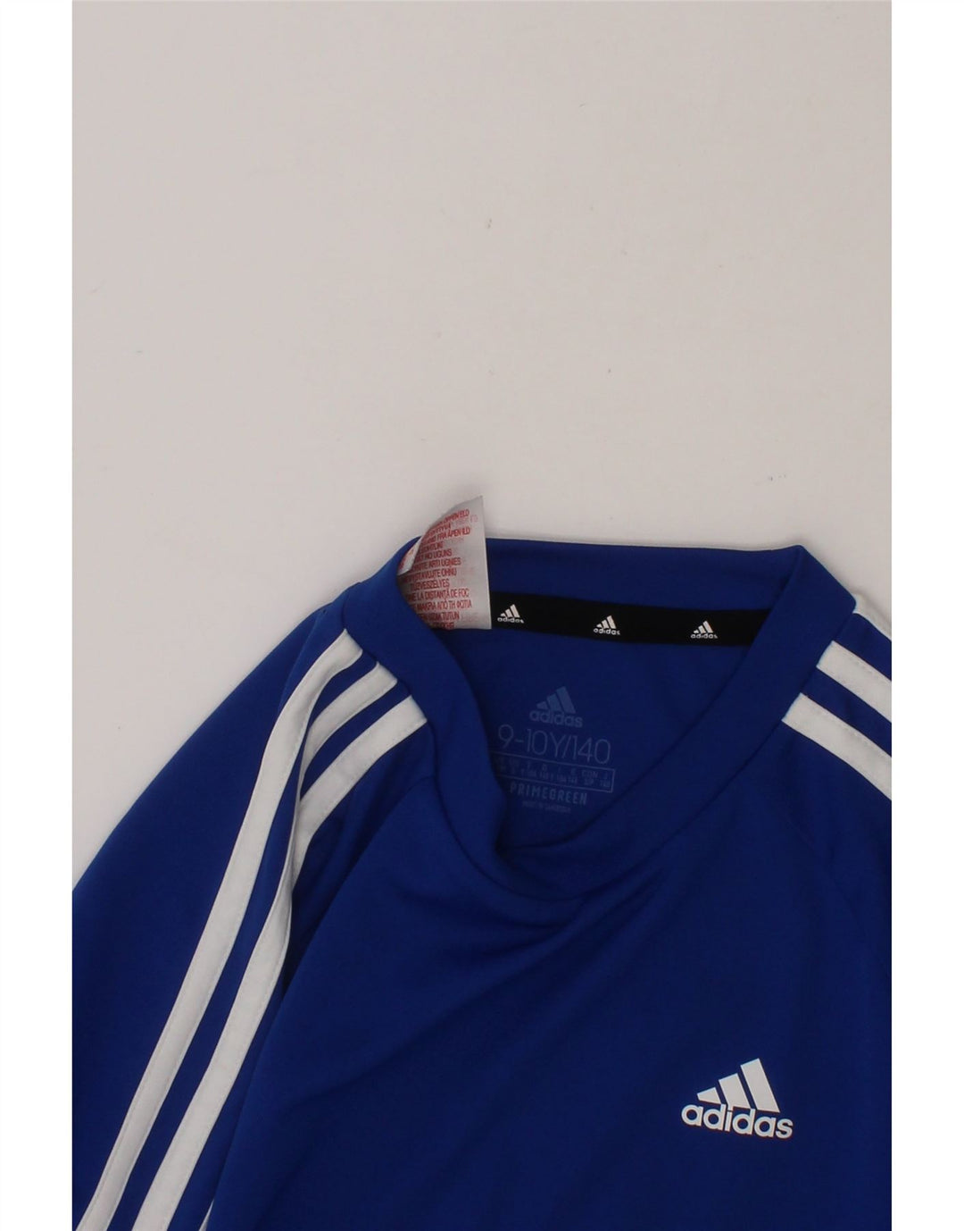 ADIDAS Boys Aeroready T-Shirt Top 9-10 Years Blue Polyester Vintage Adidas and Second-Hand Adidas from Messina Hembry 
