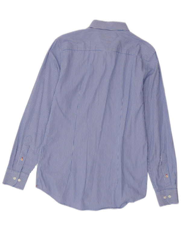 Tommy Hilfiger Herre Slim Fit skjorte Medium Blue Pinstripe Bomuld