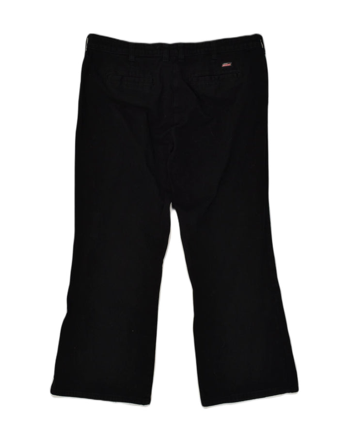 DICKIES Womens Bootcut Casual Trousers W36 L26 Black Cotton | Vintage Dickies | Thrift | Second-Hand Dickies | Used Clothing | Messina Hembry 