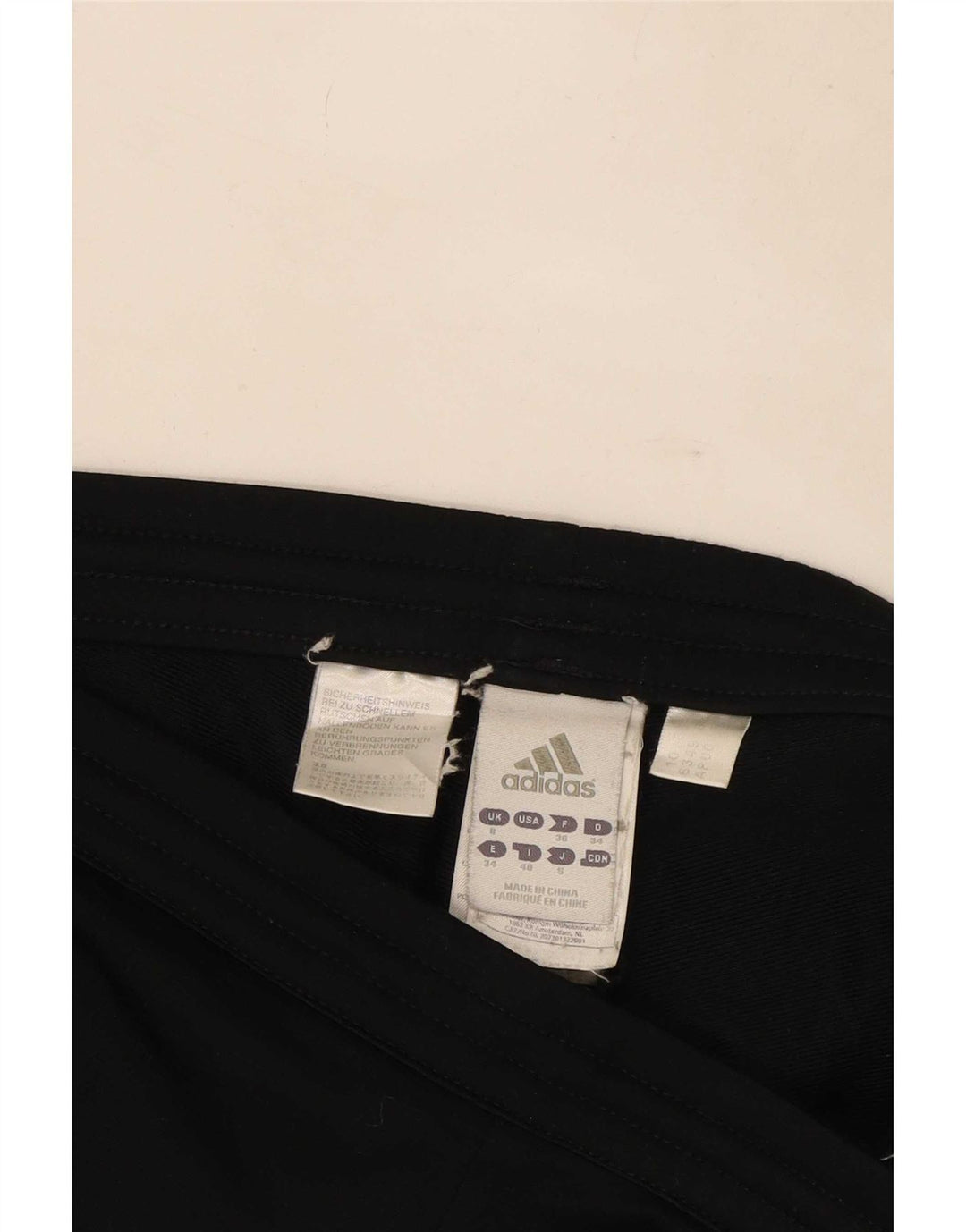Adidas Træningsdragtsbukser til kvinder UK 8 Small Black Polyester