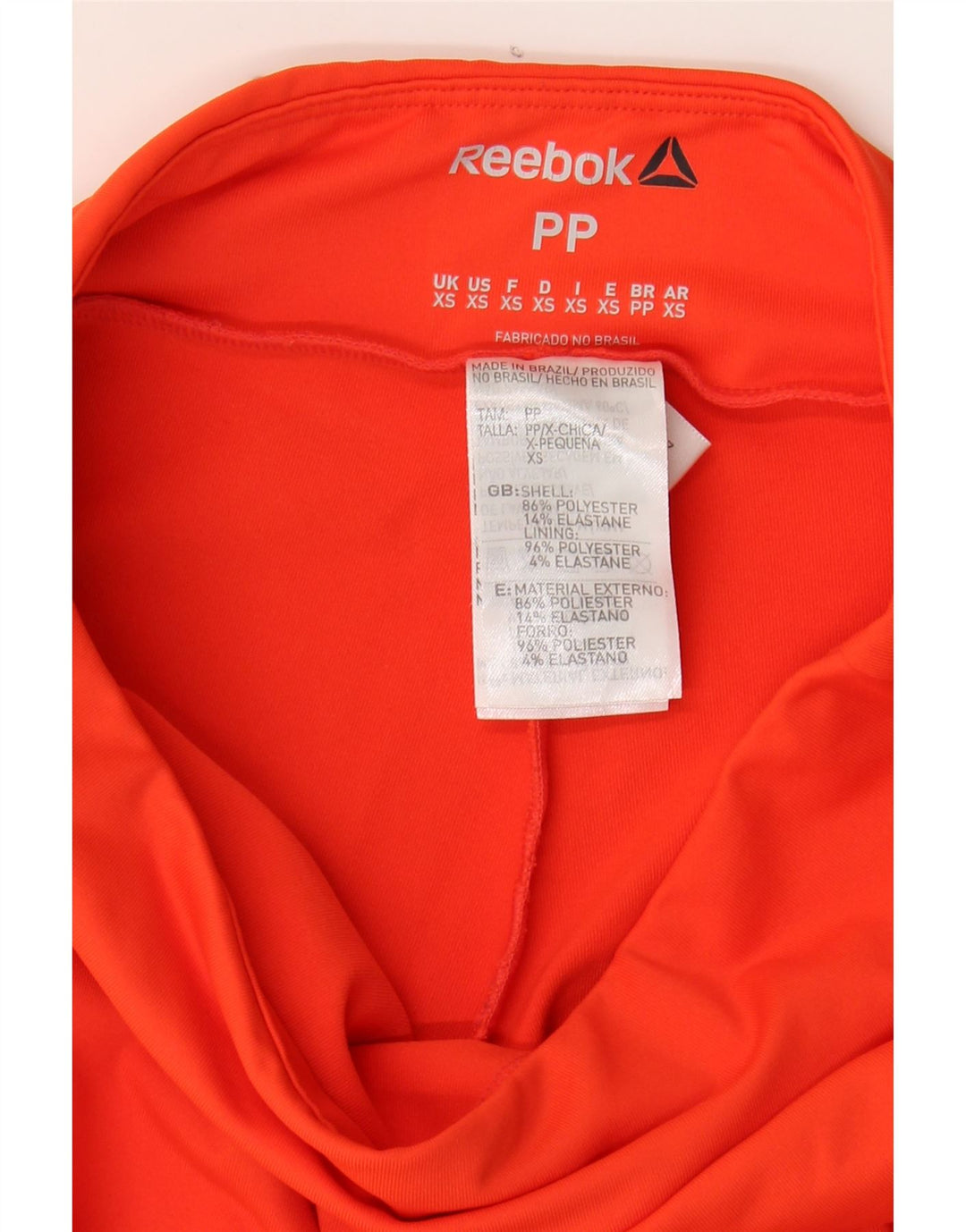 REEBOK Womens Graphic Leggings UK 6 XS Red Polyester Vintage Reebok and Second-Hand Reebok from Messina Hembry 