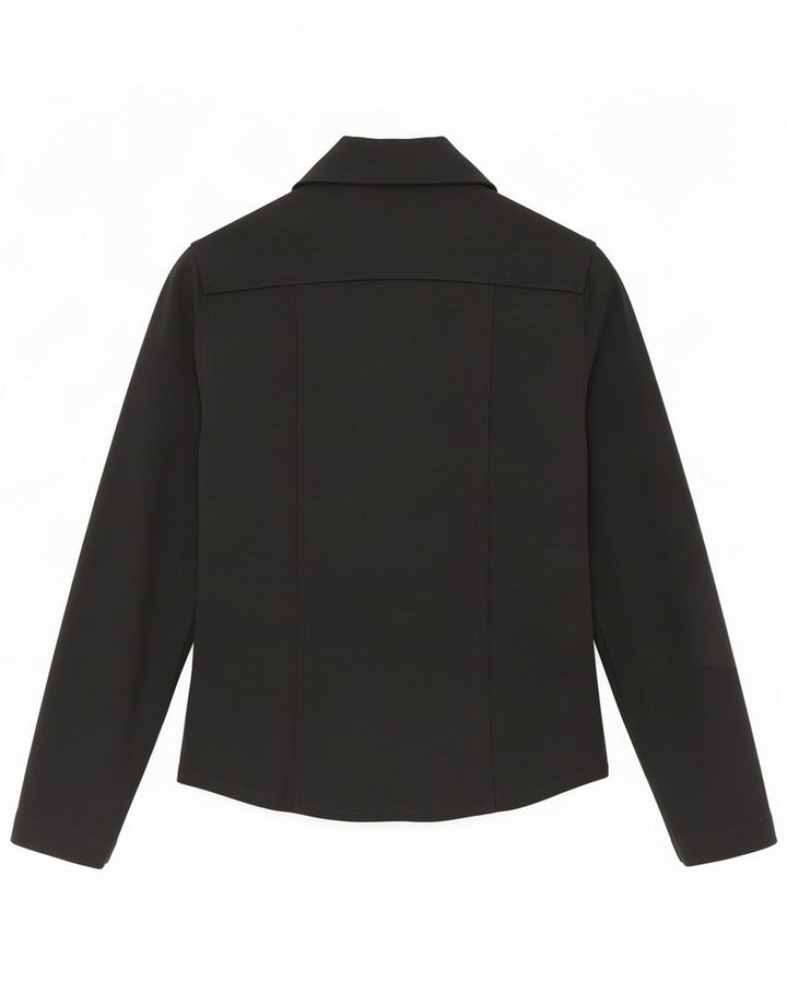 Stefanel Dame Bomber Jacket IT 38 XS Sort Polyamid