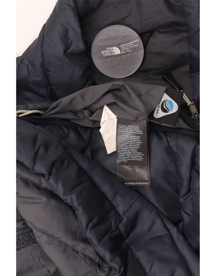 The North Face Herre Polstret Jakke UK 42 XL Navy Blue Nylon