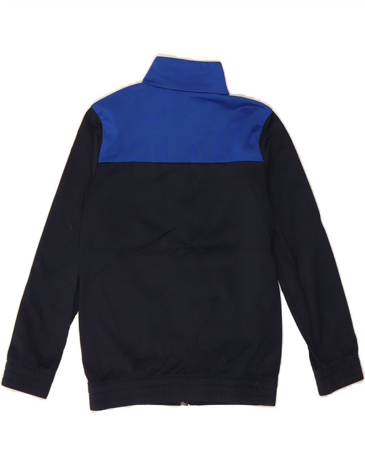 ADIDAS Boys Tracksuit Top Jacket 7-8 Years Navy Blue Colourblock Polyester Vintage Adidas and Second-Hand Adidas from Messina Hembry 