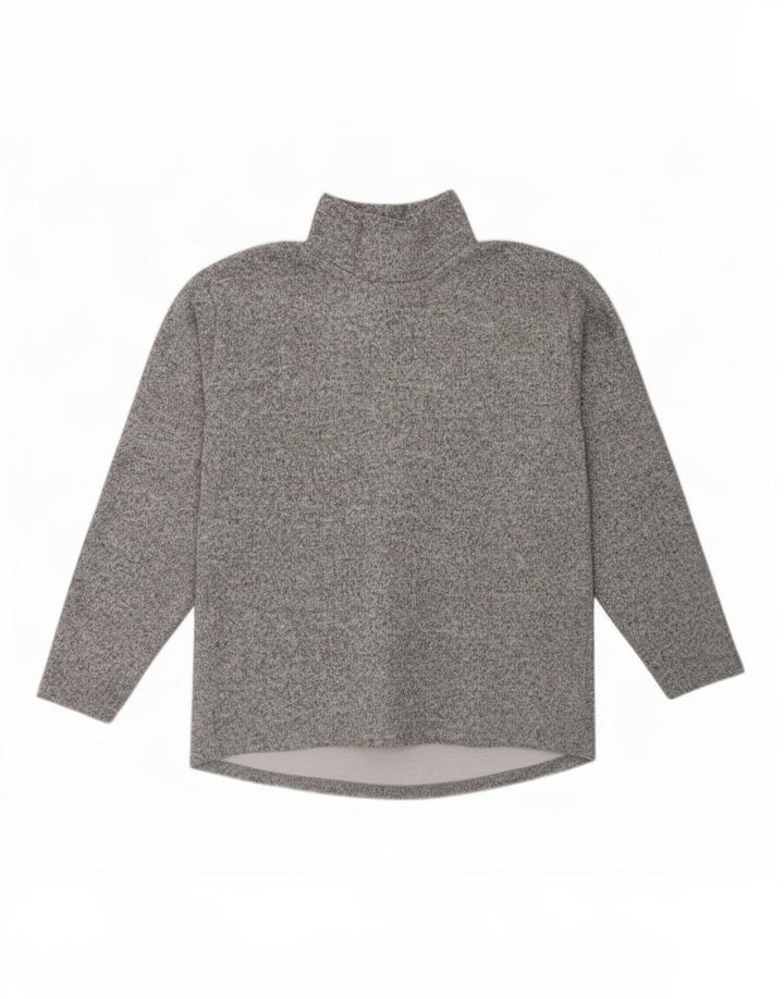 Zara Dame Oversized Top Langærmet UK 10 Lille Grå