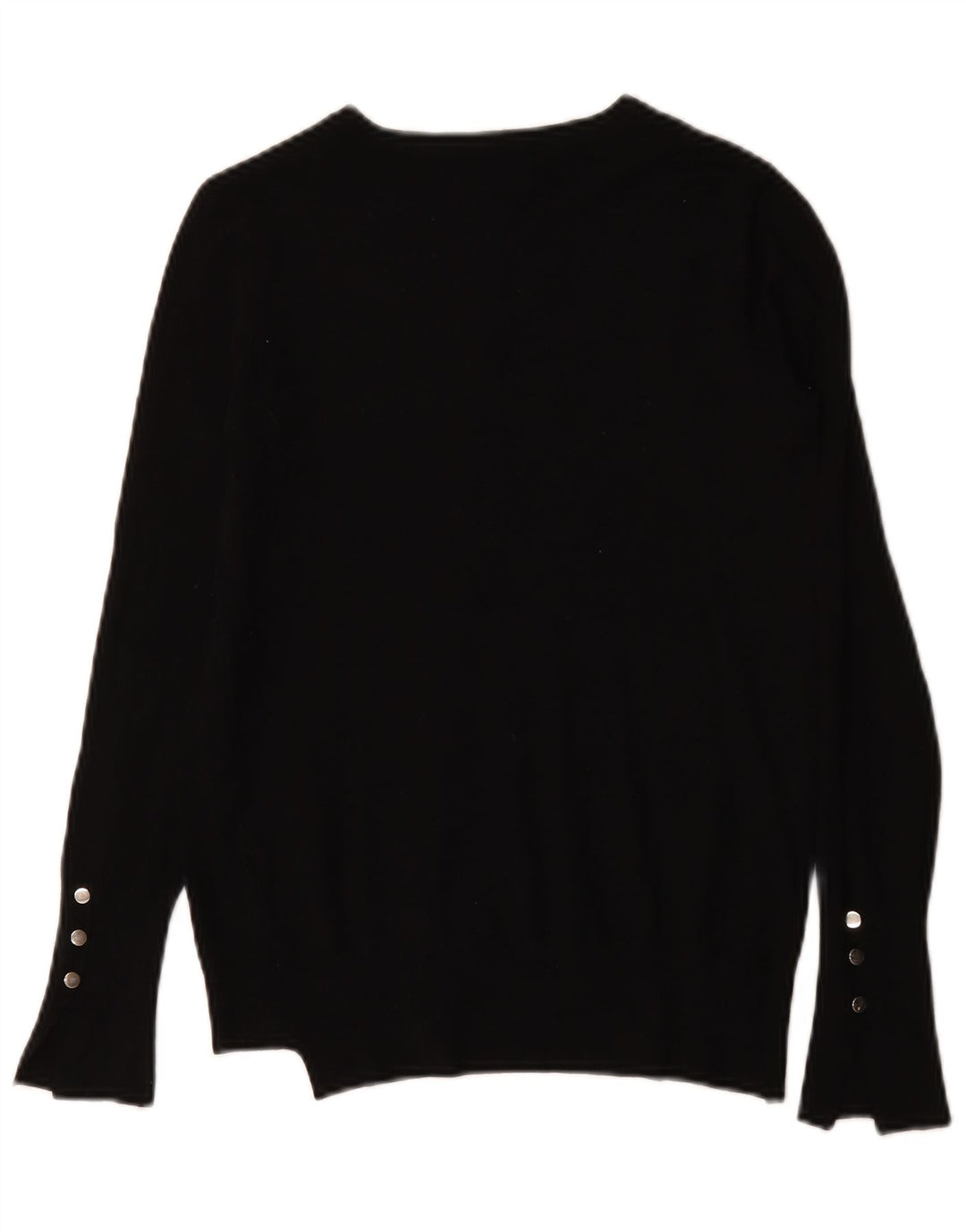 Zara Kvinders Cardigan Striktrøje UK 10 Small Sort