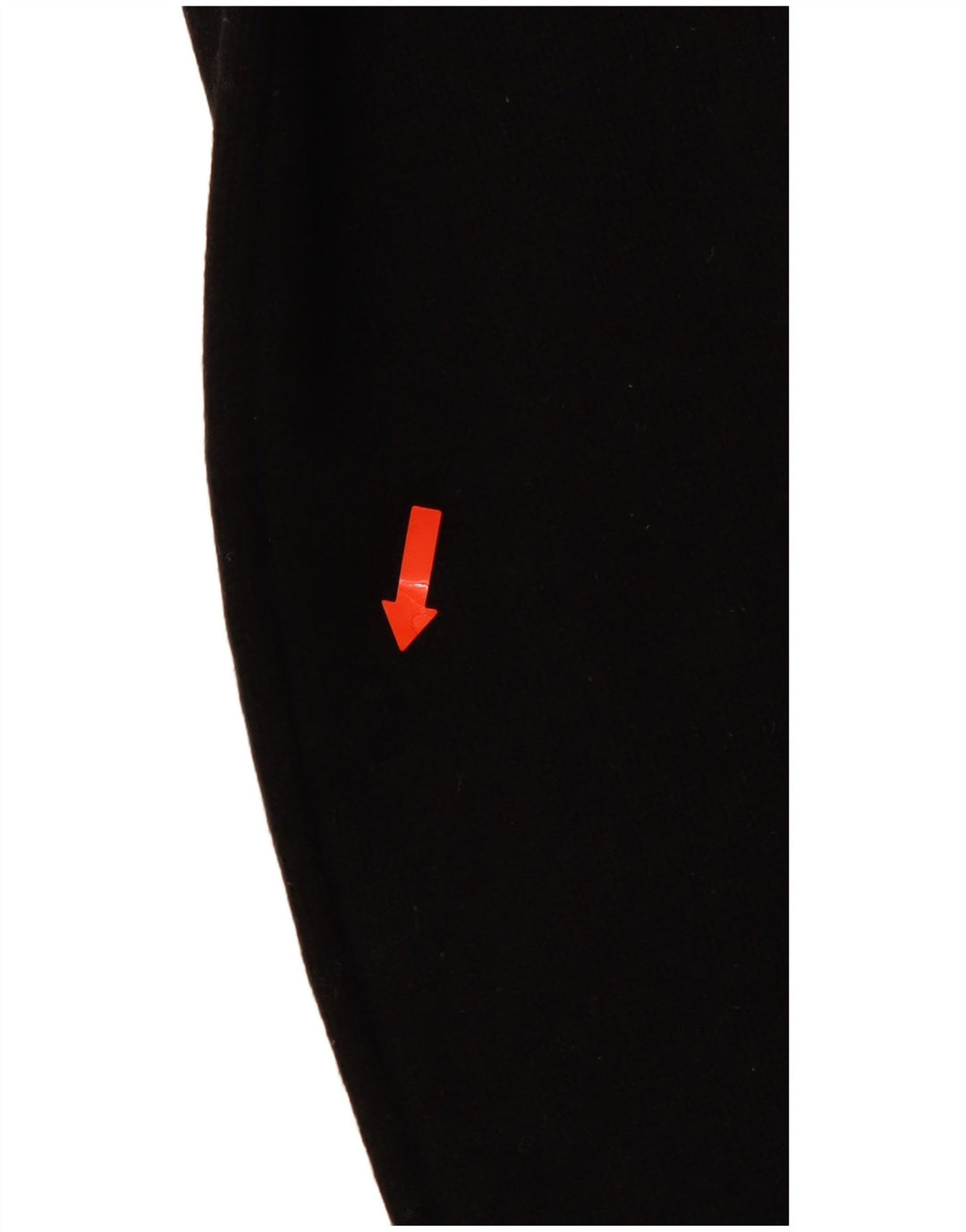 LEVI'S Dame Rullehalstrøje UK 10 Lille sortstribet lammeuld