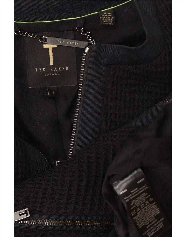 Ted Baker Bolero-jakke til kvinder størrelse 1 XS Sort bomuld