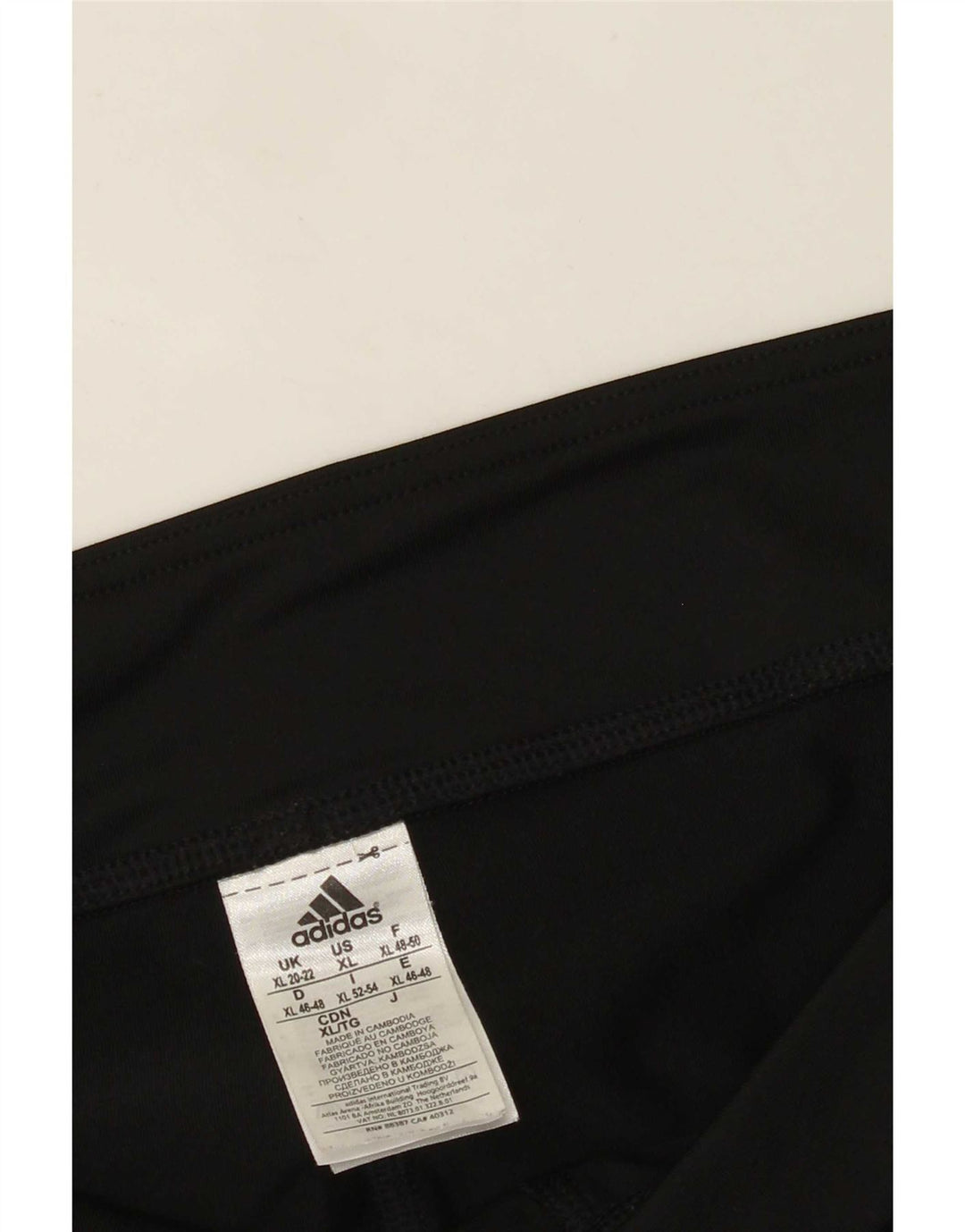 Adidas Dame Climalite Capri Leggings UK 20/22 XL Sort Polyester