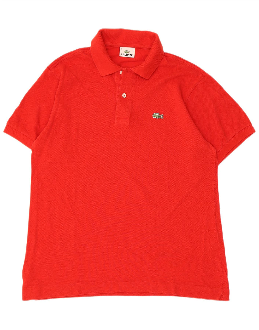 LACOSTE Poloshirt til mænd str. 4 Medium Rød Bomuld