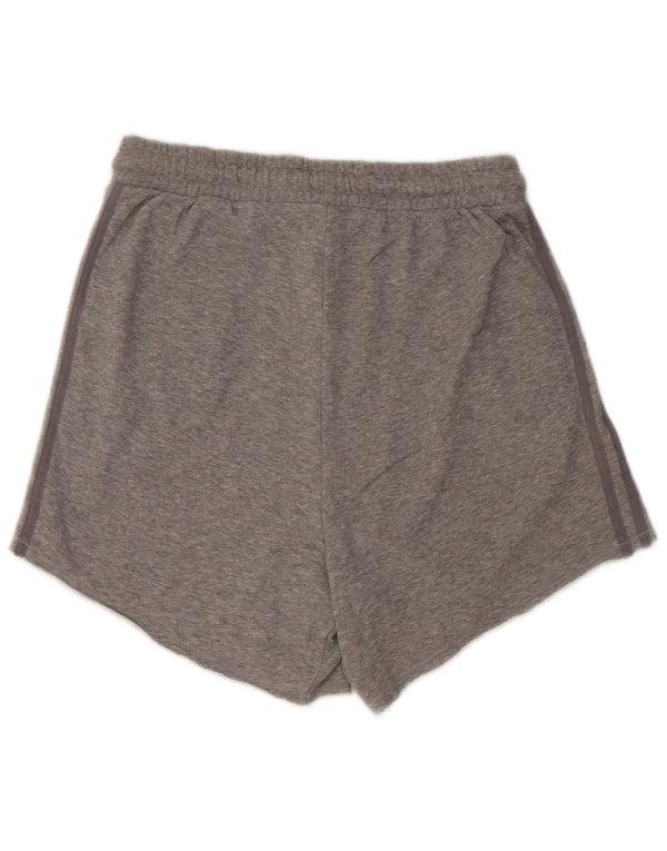 Adidas sportsshorts til kvinder UK 12/14 mellemgrå bomuld