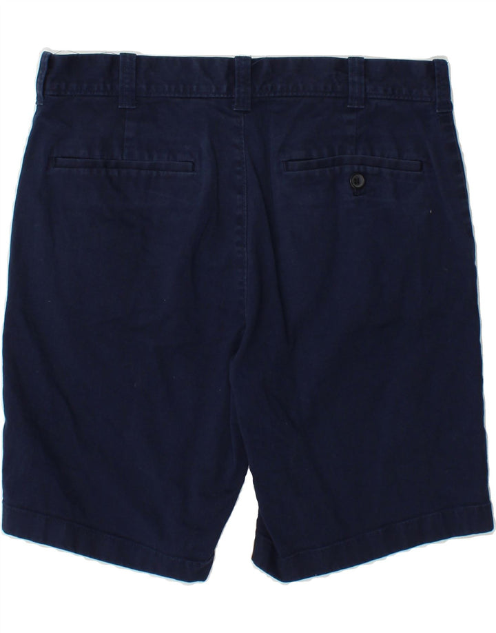 J. CREW Mens Mercantile Flex Chino Shorts W31 Medium Navy Blue Cotton Vintage J. Crew and Second-Hand J. Crew from Messina Hembry 