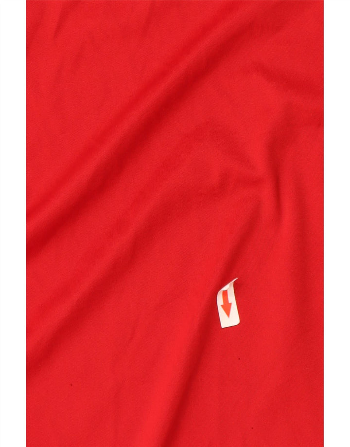 Adidas Herre T-Shirt Top Stor Rød Polyester