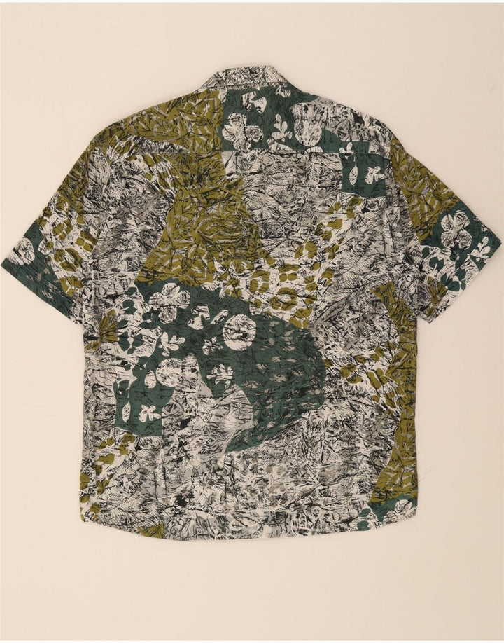 RODRIGO Mens Short Sleeve Shirt Size 16 41 Large Multicoloured Floral Vintage Rodrigo and Second-Hand Rodrigo from Messina Hembry 