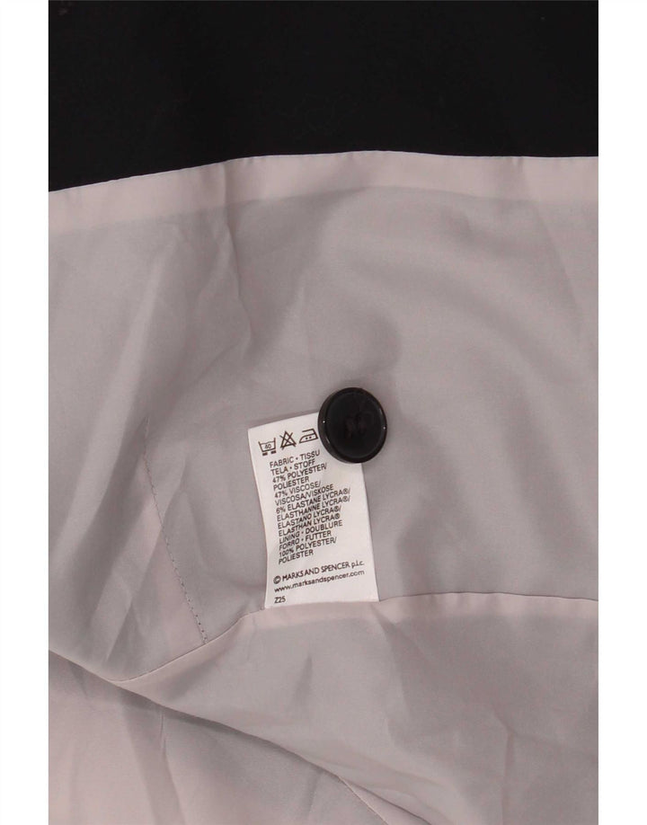 Marks & Spencer Dame Standard Fit Overfrakke UK 12 Medium Navy Blue