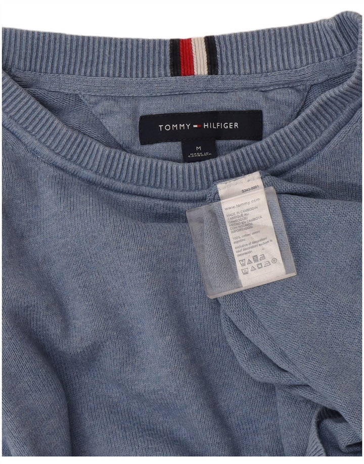 Tommy Hilfiger Herre Crew Neck sweater mellemblå bomuld