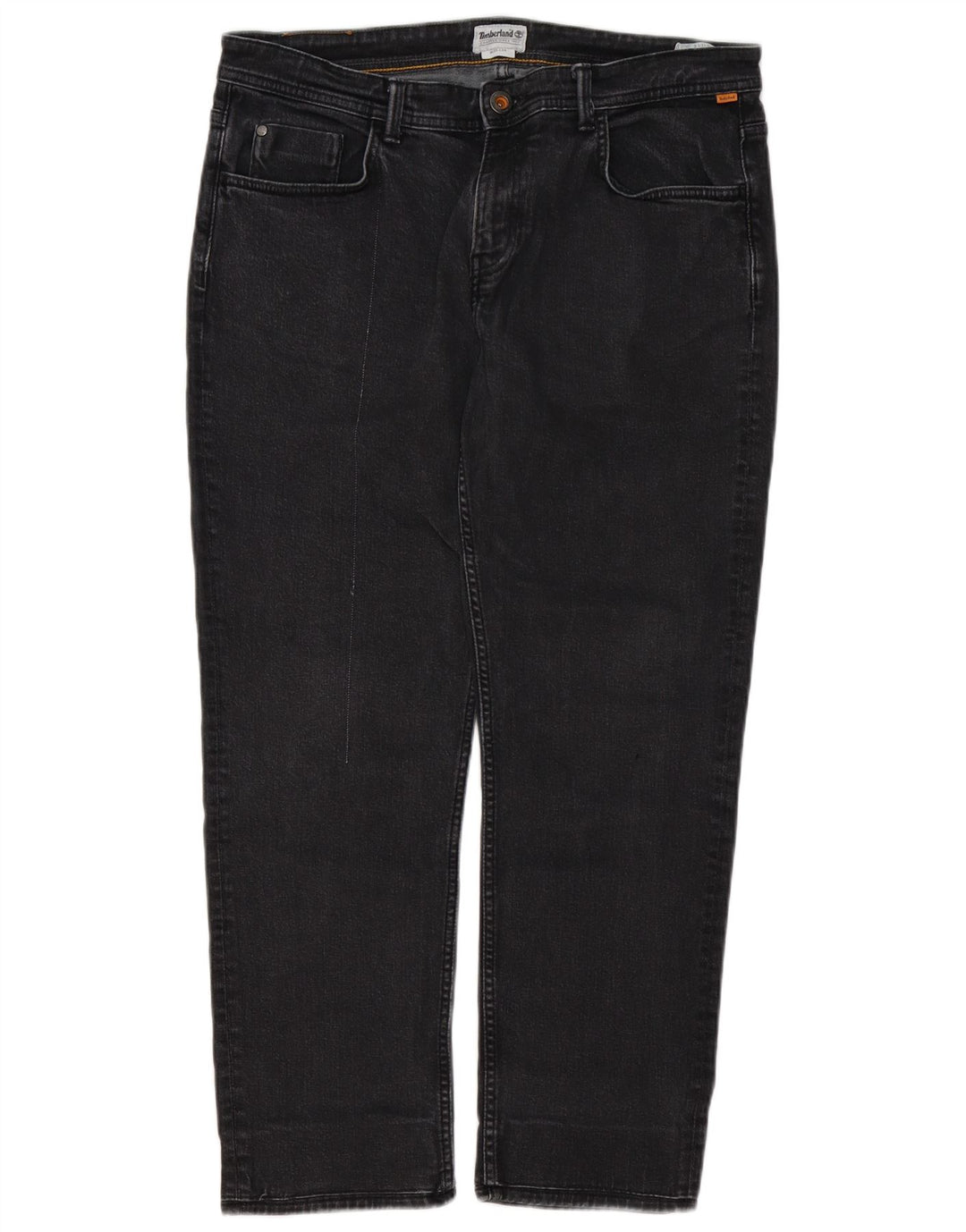 Timberland Straight Jeans til mænd W35 L29 sort bomuld