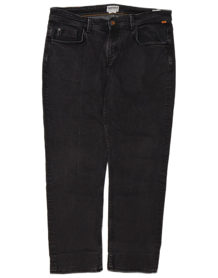 Timberland Straight Jeans til mænd W35 L29 sort bomuld