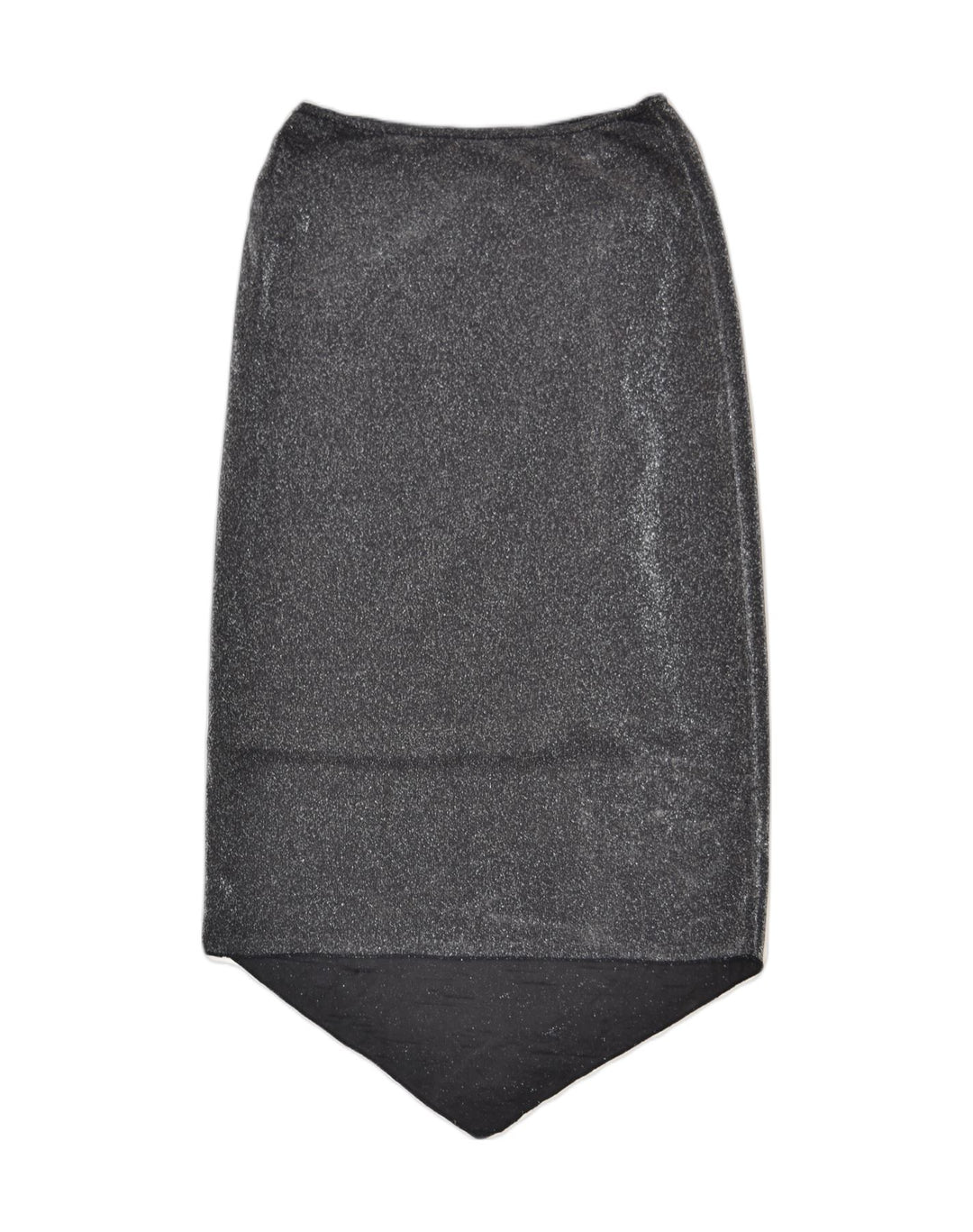 VINTAGE Womens Asymmetrical Skirt W30 Medium Grey Polyester | Vintage | Thrift | Second-Hand | Used Clothing | Messina Hembry 