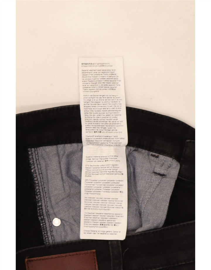 Camel Active Slim Jeans til mænd W33 L30 Sort bomuld