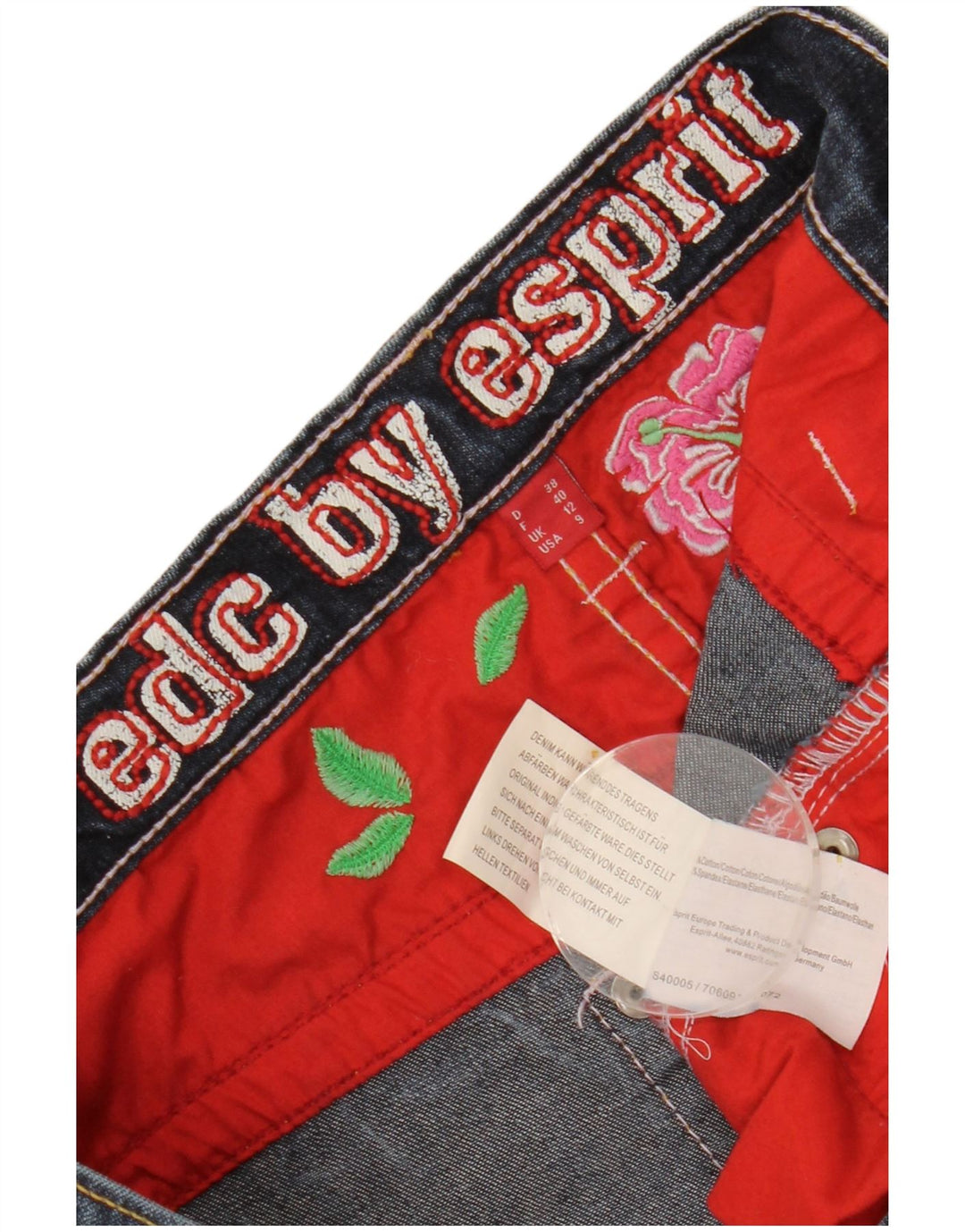 ESPRIT Dame Bootcut Jeans UK 12 Medium W28 L27 Marineblå Bomuld