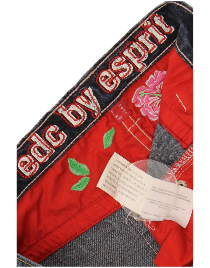 ESPRIT Dame Bootcut Jeans UK 12 Medium W28 L27 Marineblå Bomuld