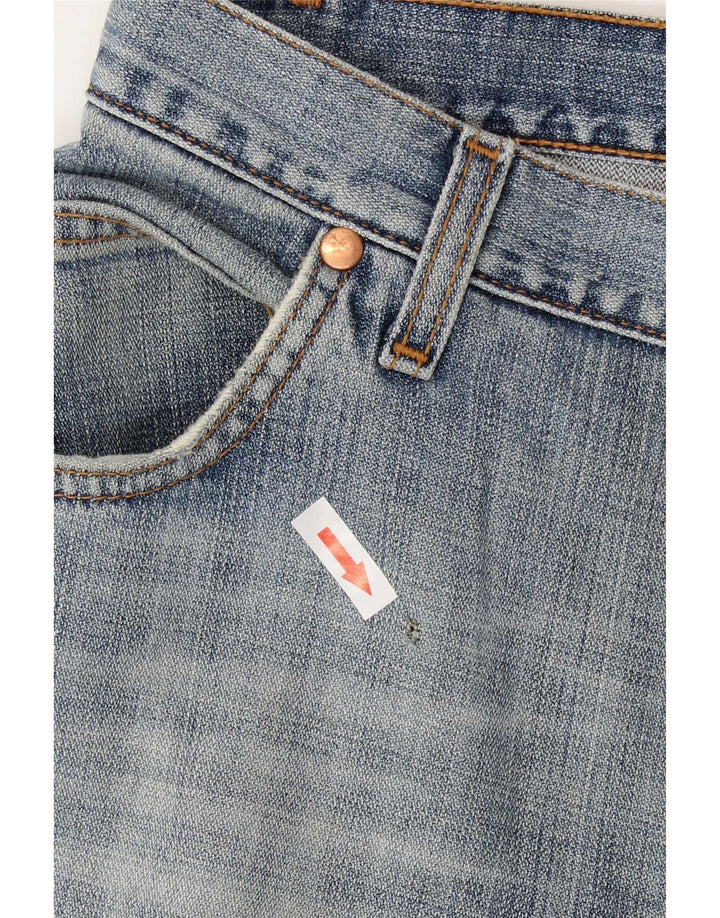 Wrangler Dame Evolution Straight Jeans W33 L33 Blå Bomuld