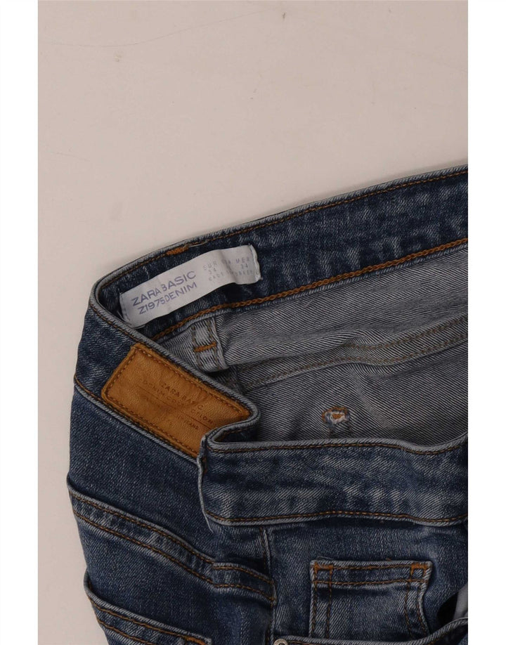 Zara Dame Slim Jeans EU 34 2XS W24 L26 Blå
