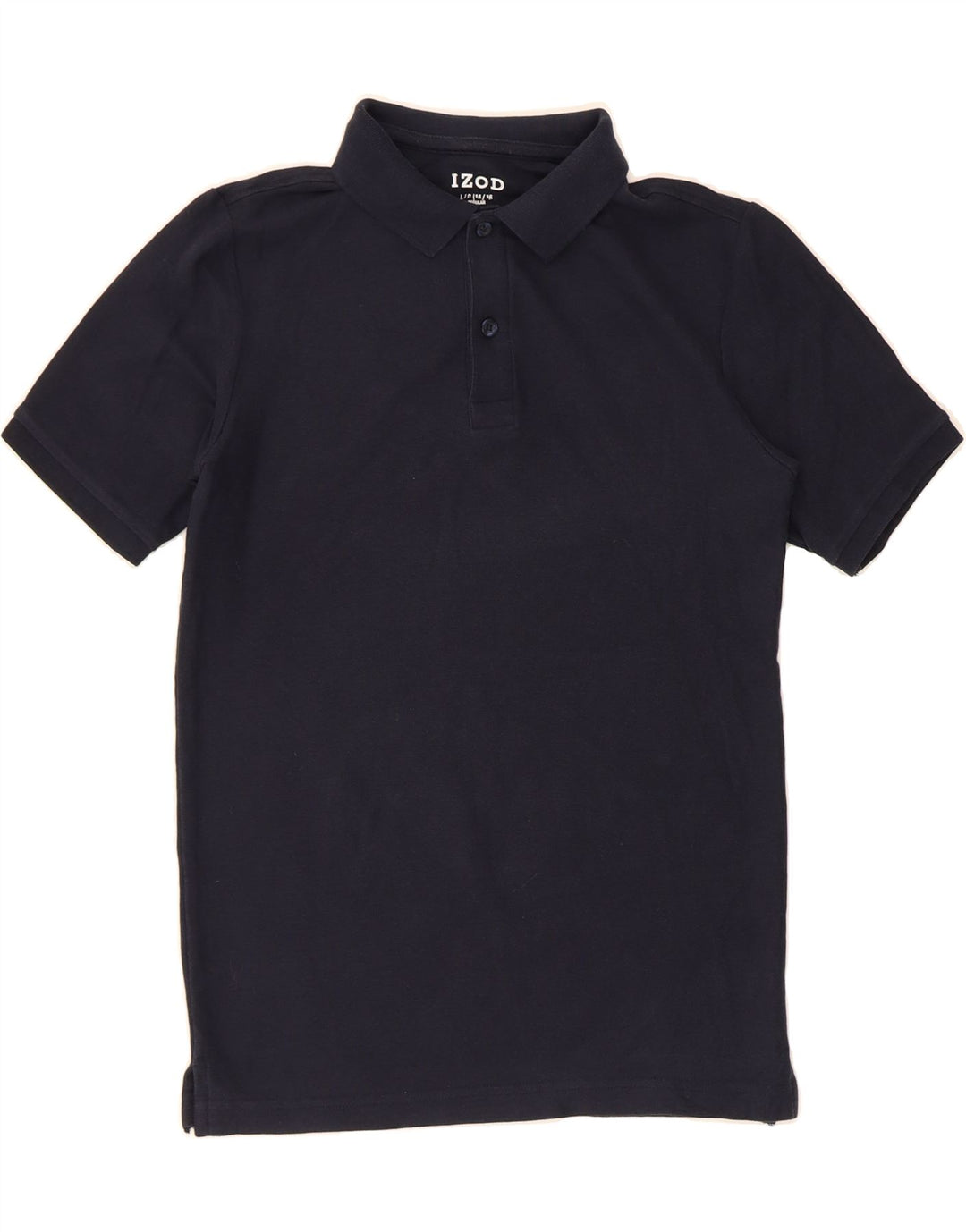 IZOD Boys Regular Polo Shirt 14-15 Years Large  Navy Blue Vintage Izod and Second-Hand Izod from Messina Hembry 