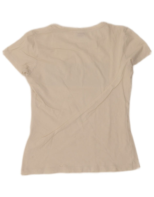 Liu Jo Womens Graphic T-Shirt Top UK 10 Small White