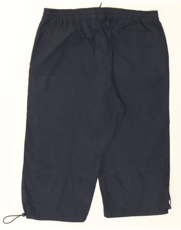 ADIDAS Mens Capri Tracksuit Trousers 2XL  Navy Blue Polyester Vintage Adidas and Second-Hand Adidas from Messina Hembry 