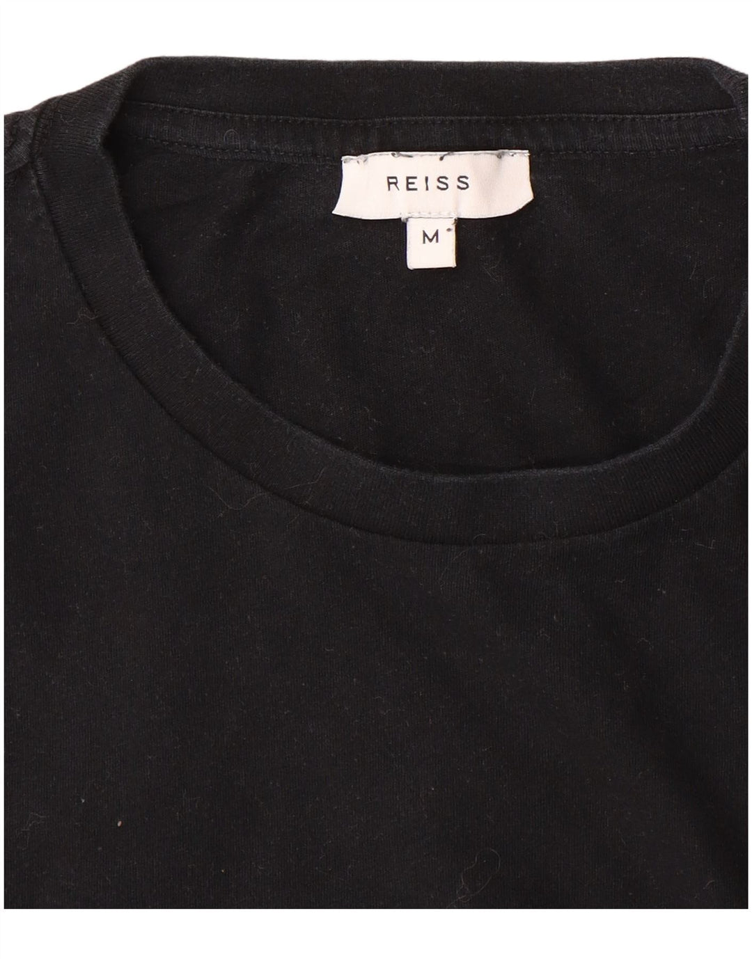 Reiss Herre T-Shirt Top Medium Sort