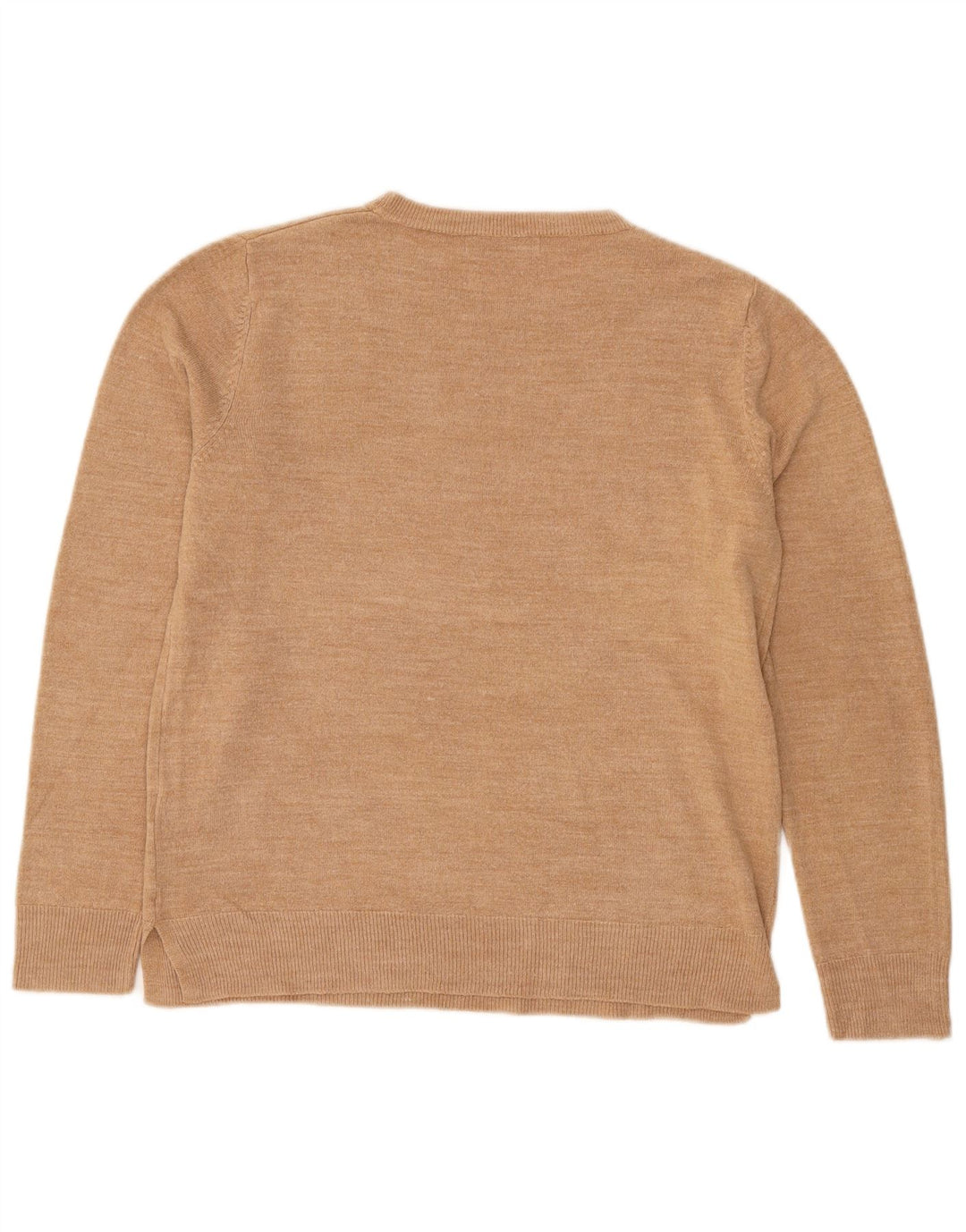 Marks & Spencer Dame sweater med rund hals DK 14 Medium Beige Akryl