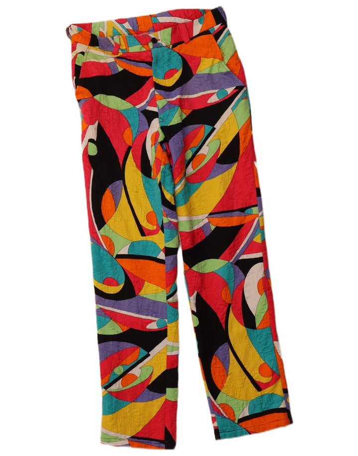 VINTAGE Højtaljede Chinobukser til kvinder IT 46 Large W30 L28 Flerfarvet