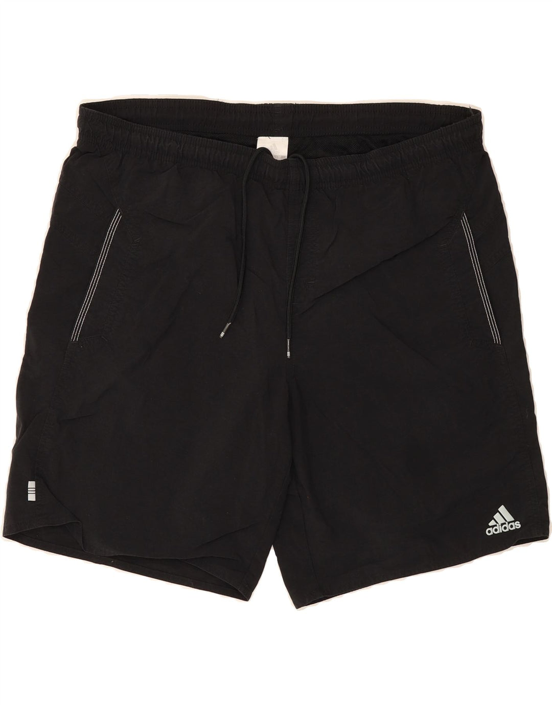 ADIDAS Mens Sport Shorts Large  Black Polyamide Vintage Adidas and Second-Hand Adidas from Messina Hembry 