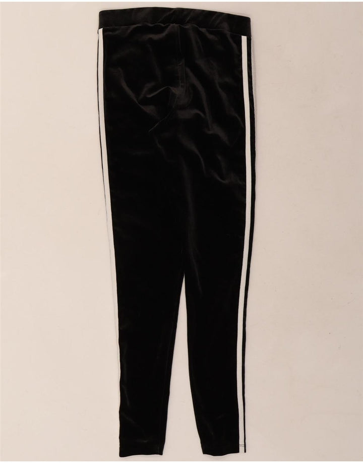 Adidas Dame Velour Leggings UK 12 Medium Sort Polyester