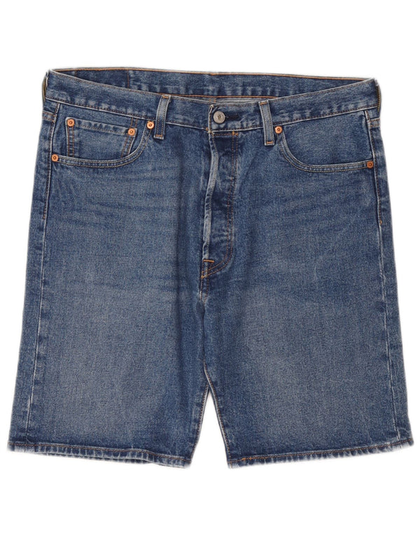 Levi's Herre 501 denimshorts W34 Large Blue Cotton
