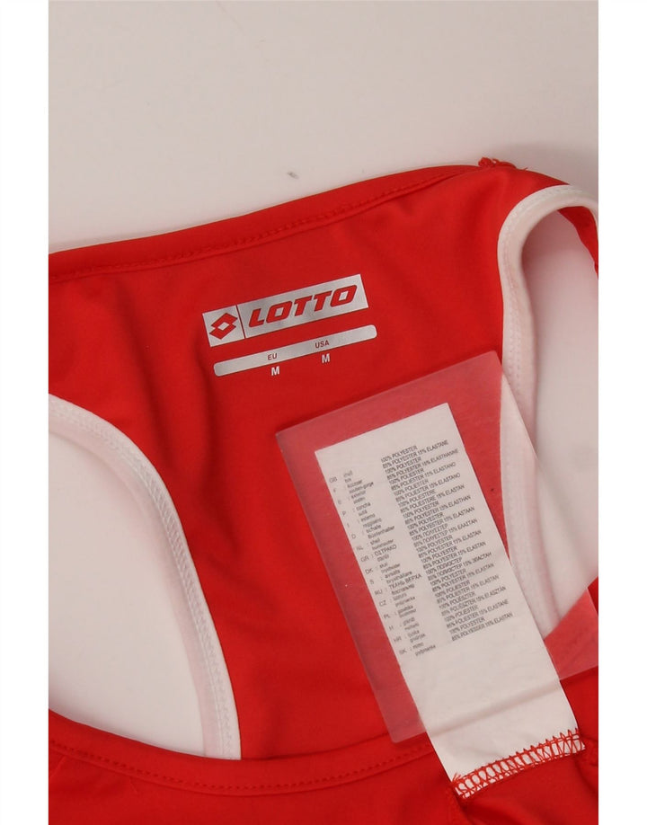 Lotto Dame Tennis Dress UK 12 Medium Rød Polyester