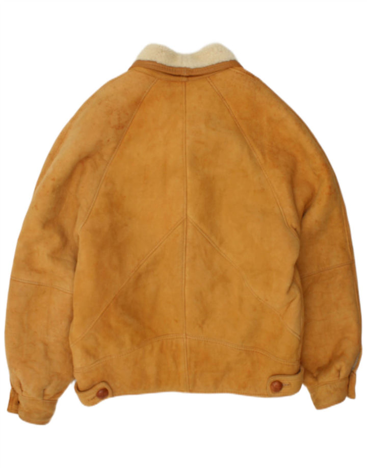 Vintage Herre Shearling Jacket IT 50 Large Beige Shearling