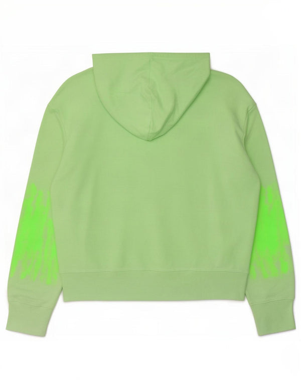 Champion Dame Grafisk Hoodie Jumper UK 18 XL Grøn