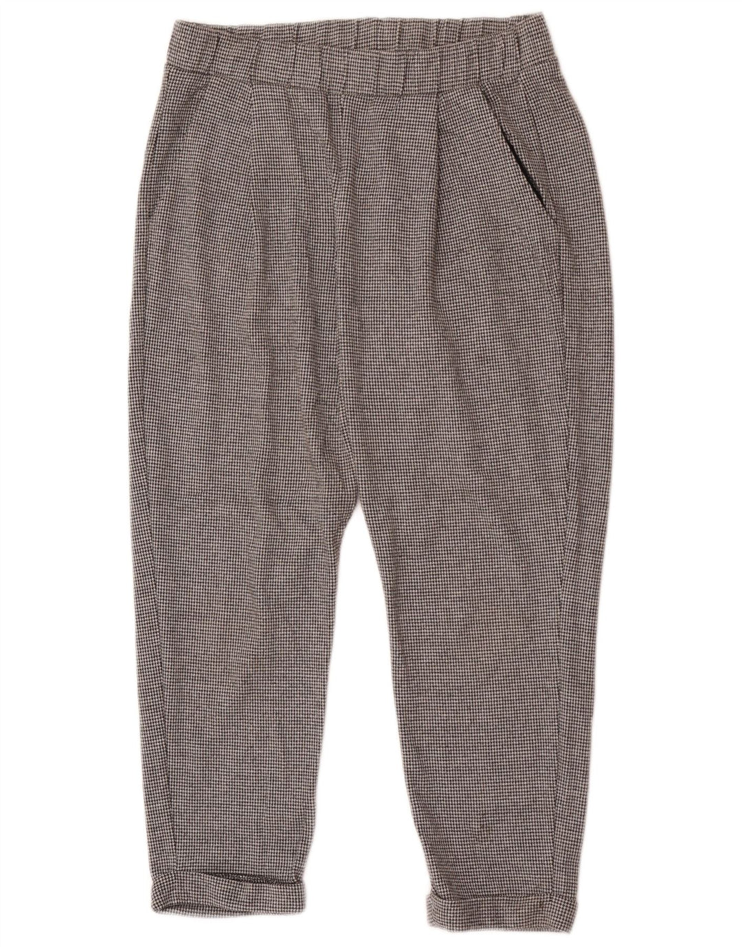 Marks & Spencer Dame Cropped Trousers UK 12 Medium W28 L24 Grå