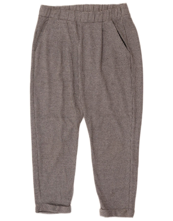 Marks & Spencer Dame Cropped Trousers UK 12 Medium W28 L24 Grå