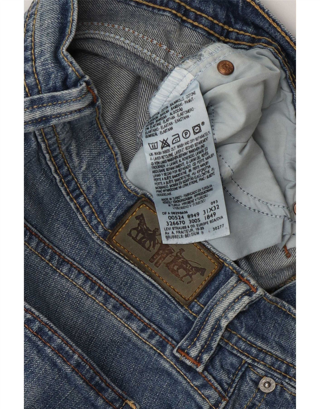 Levi's Dame Bootcut Jeans W31 L32 Blå Bomuld