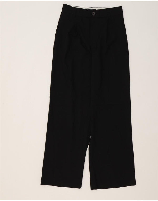 Marks & Spencer Kvinder Casual Bukser med brede ben XS W24 L31 Sort
