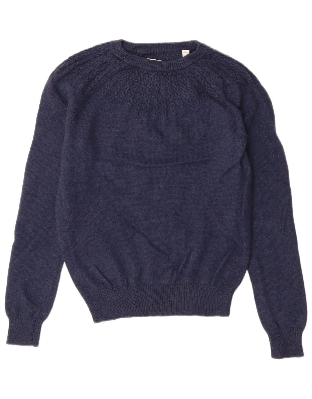 JACK WILLS Dame sweater med rund hals DK 10 Small Navy Blue