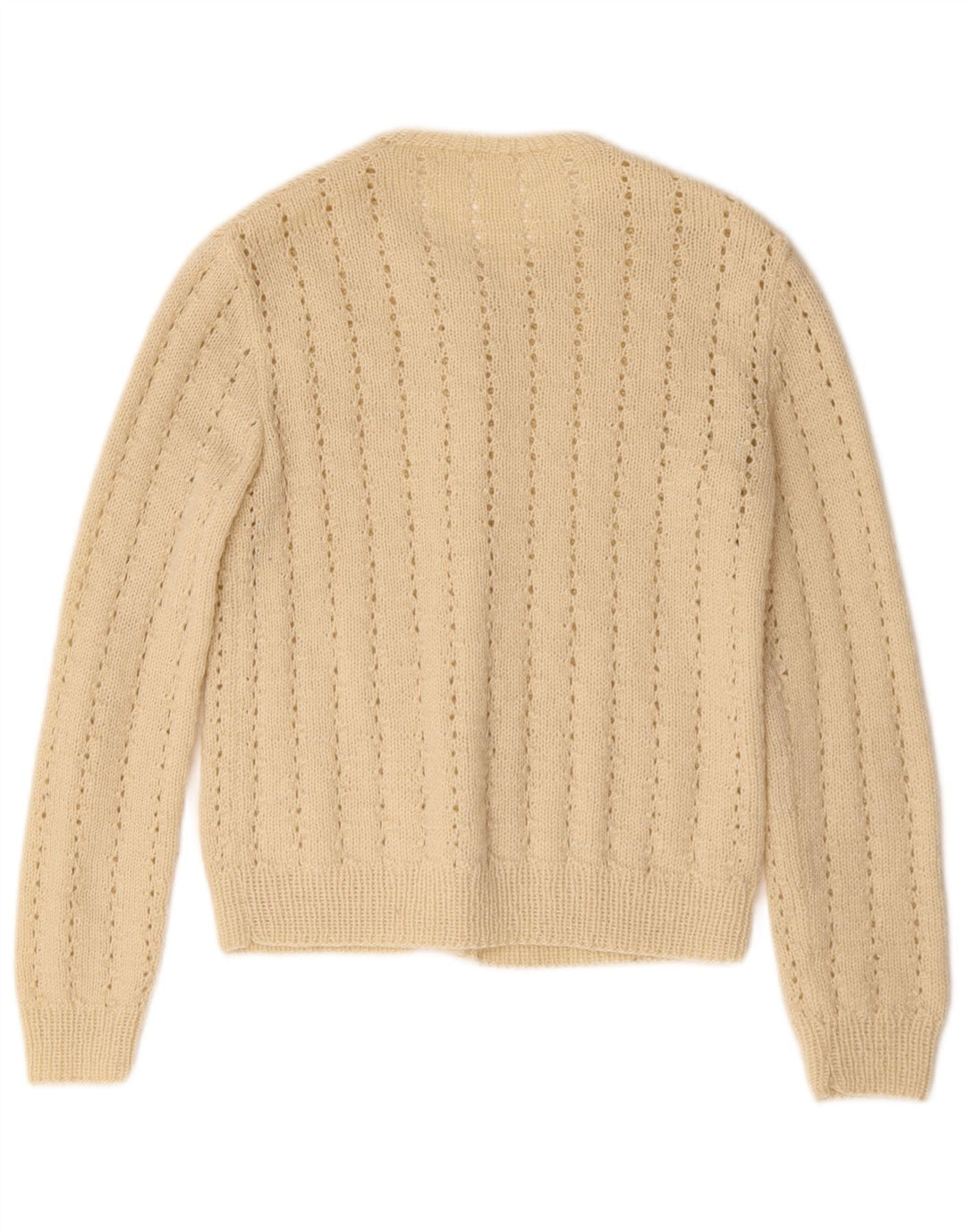 Vintage dame cardigan sweater UK 10 Small Beige