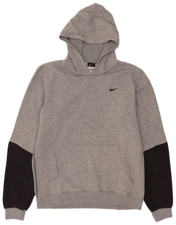 Nike Boys Hoodie Jumper 13-14 år XL Grå Colourblock Bomuld