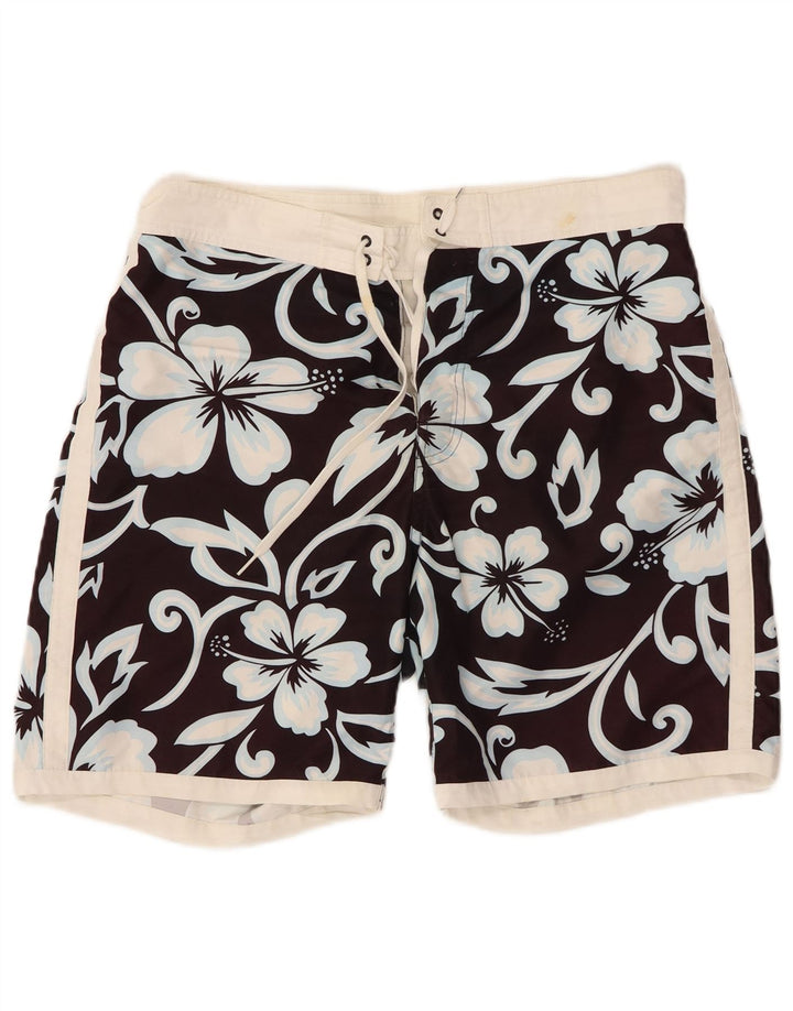 SUNDEK Badeshorts til mænd Large Black Floral Polyester